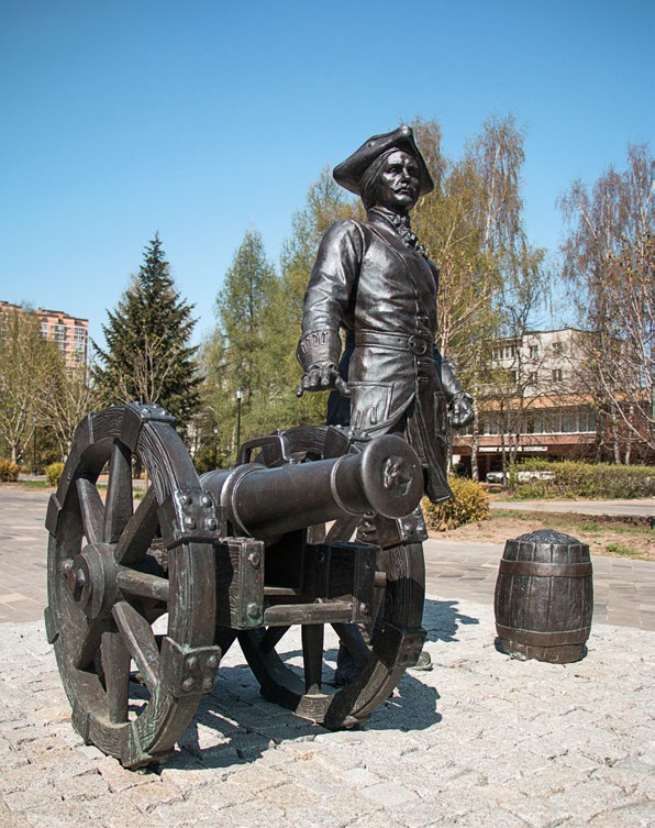 Памятник бомбардиру в Лосино-Петровском