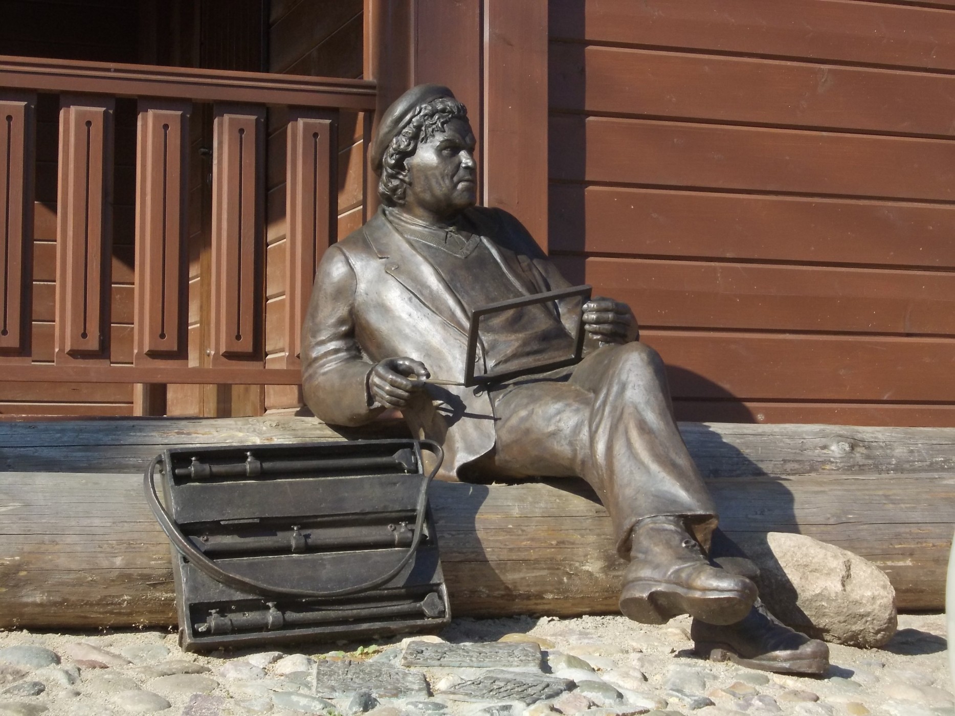Памятник художнику Фёдорову в Плёсе