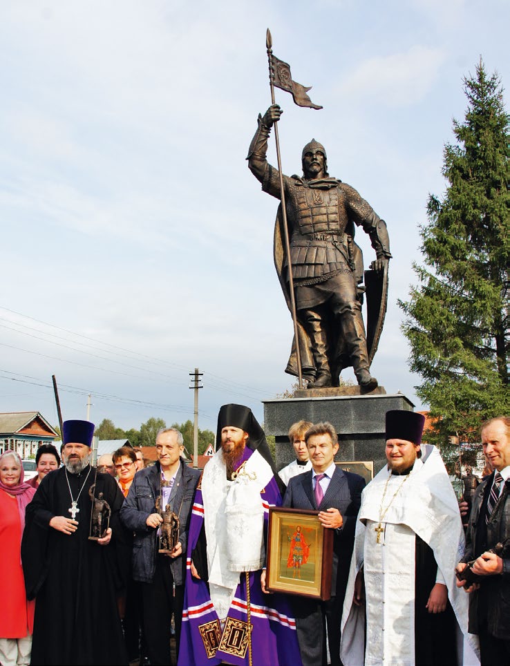 Памятник святому князю Александру Невскому в селе Березовка